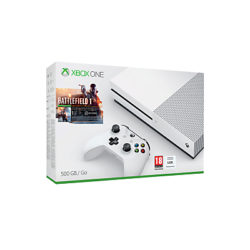 Microsoft Xbox One S Console, 500GB, with Battlefield Game Download